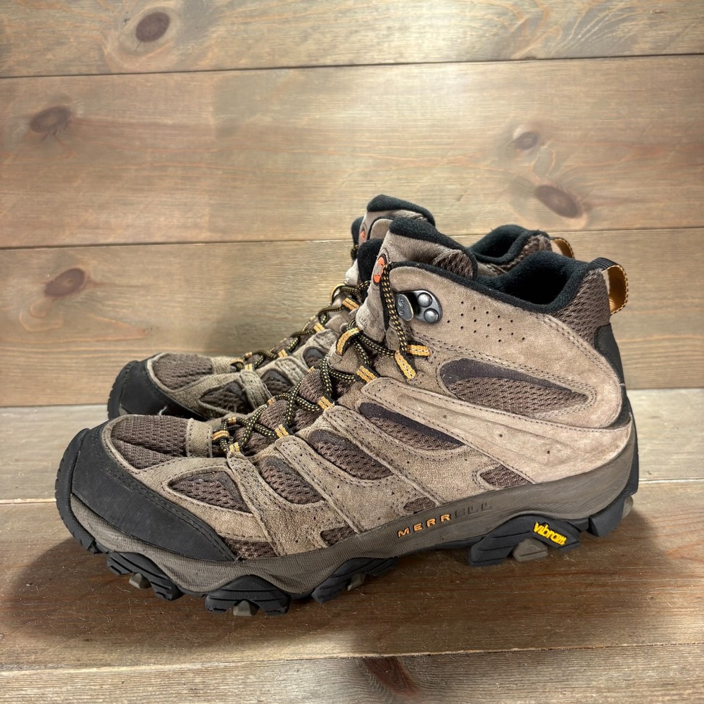 Merrell Moab 3 Mid Mens size 11.5 shoes Brown Waterproof Suede hiking boots
